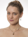 Smoky Quartz, Pearl and Natural Zircon Necklace and Earing Set by Kristin Ford Jewelry with Meaning | Whisperingtree.net