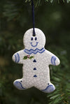 Gingerbread Man Hanging Ceramic Ornament
