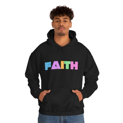 FAITH Black and Navy Hoodie Sweatshirt, Faith Hoodie, Black Christian Hoodie, Navy Christian Hoodie, Christian Gift