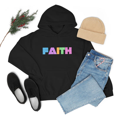 FAITH Black and Navy Hoodie Sweatshirt, Faith Hoodie, Black Christian Hoodie, Navy Christian Hoodie, Christian Gift