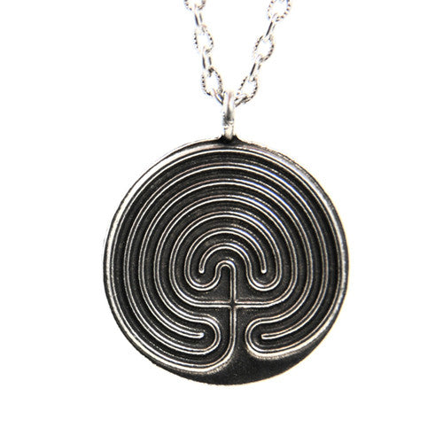 Cretan Meditation Labyrinth Pendant