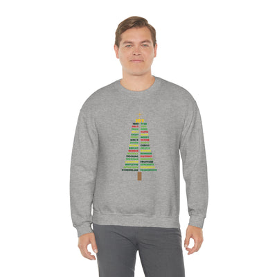 Christmas Words Christmas Tree Shirt, Christmas Religious Shirt, Christian Gift, Christian Sweatshirt