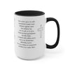 Lord's Prayer in English and Latin (Pater Noster), Our Father,  Black Mug, Catholic Gift, Christian Gift