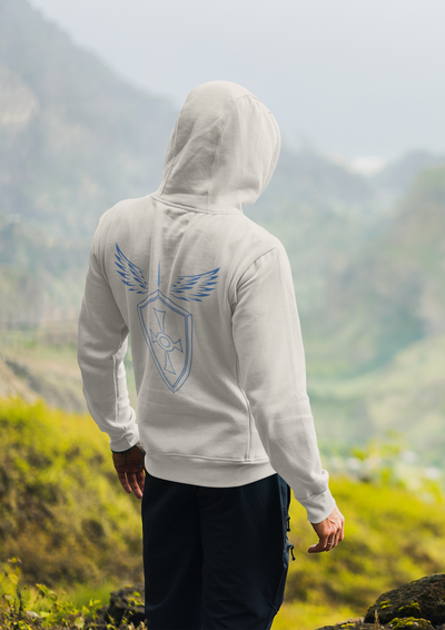 St. Michael the Archangel Zip Hoodie with St. Michael Prayer for Protection