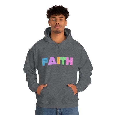 FAITH Grey and Dark Heather Sweatshirt, Faith Hoodie, Black Christian Hoodie, Navy Christian Hoodie, Christian Gift
