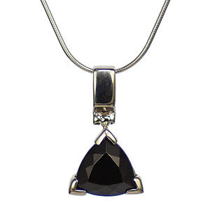 Indochinite Tektite Simple Triangle Pendant