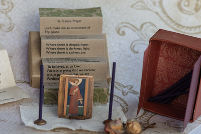 Angel of Forgiveness Devotional Prayer Miniature Altar by Sophia Christine