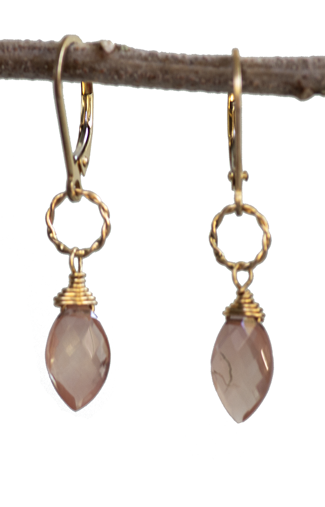 NEW Sunstone Gold Filled Earrings by Kristin Ford