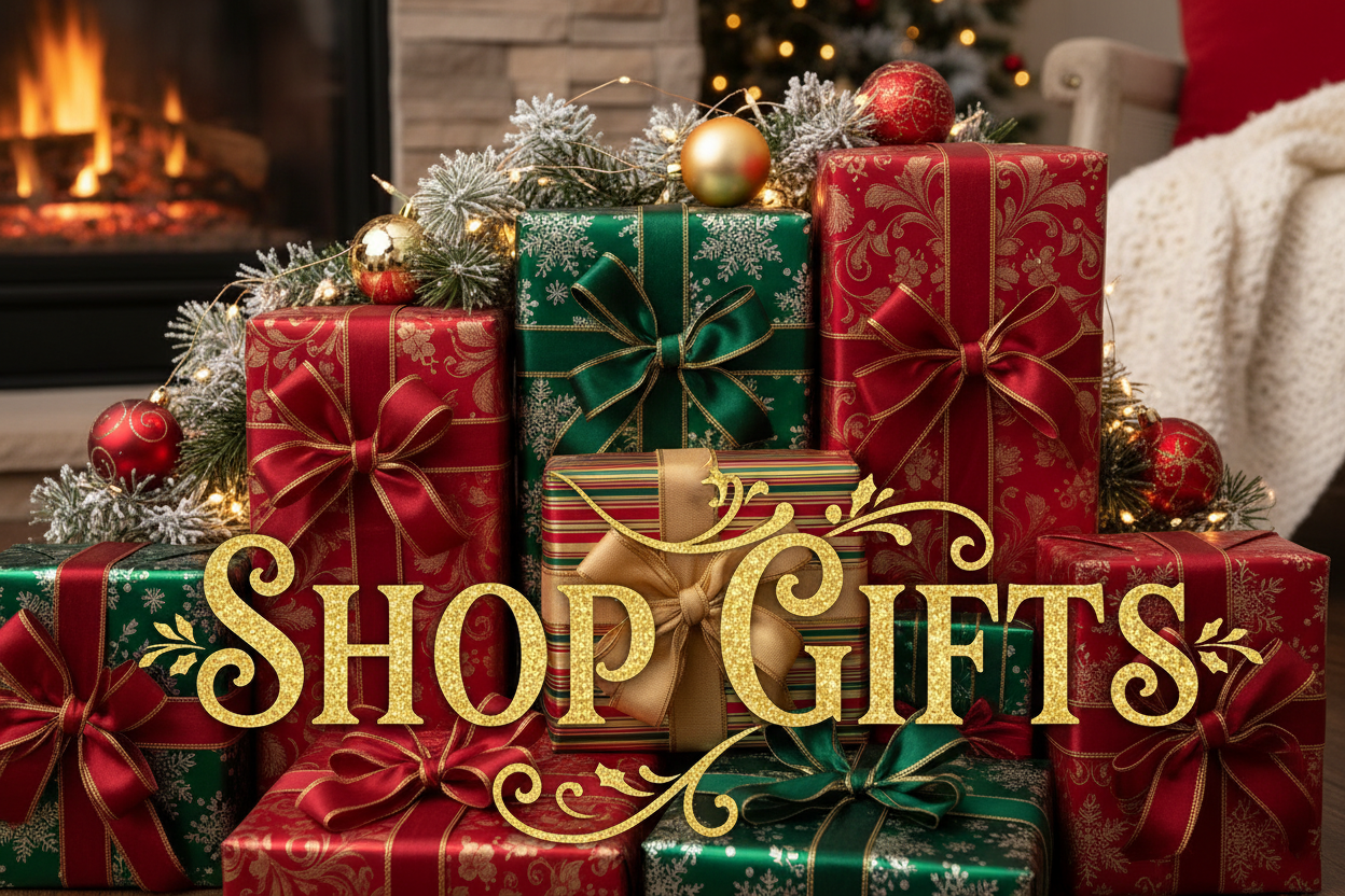 Christmas image with callout for gifts