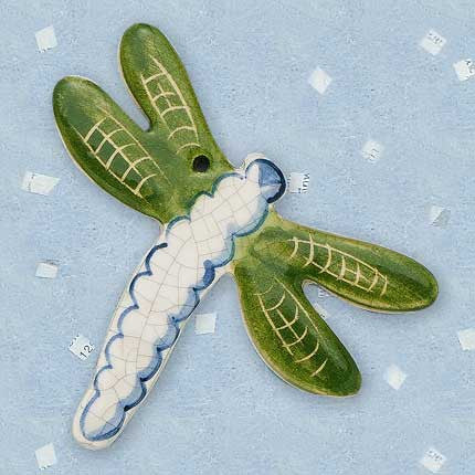 Dragonfly Hanging Ceramic Ornament