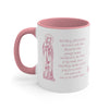 Hail Mary in English and Latin (Ave Maria), Pink Mug, Virgin Mary, Hail Mary Prayer, Catholic Gift, Christian Gift