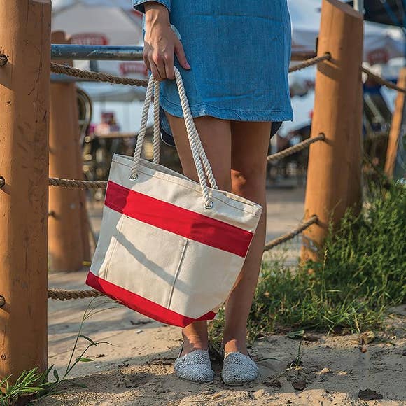 Pink or Blue Marine Tote by Shorebags