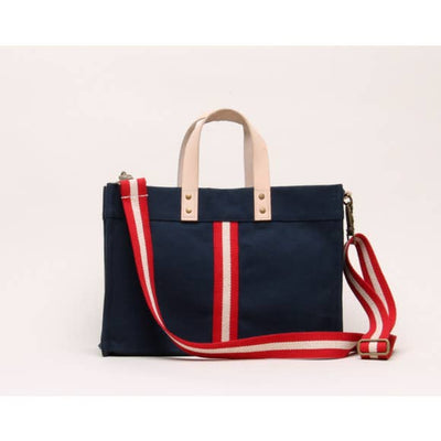 Striped Small Box Tote by Shorebags