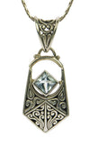 Sterling Silver Blue Topaz Pendant | Whisperingtree.net