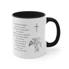 St Michael Prayer in English and Latin, Black Accent Mug, Archangel Michael, Angel Gift, Saint Michael, Catholic Gift, Christian Gift