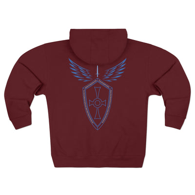 St. Michael the Archangel Zip Hoodie with St. Michael Prayer for Protection