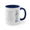 Hail Mary in English and Latin (Ave Maria), Navy Mug, Virgin Mary, Hail Mary Prayer, Catholic Gift, Christian Gift