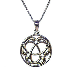 Celtic Triskele Necklace in Sterling Silver