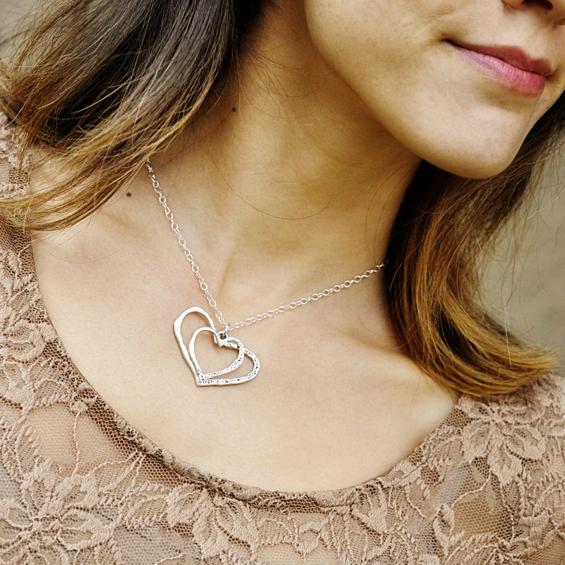Inside My Heart Double Heart Necklace
