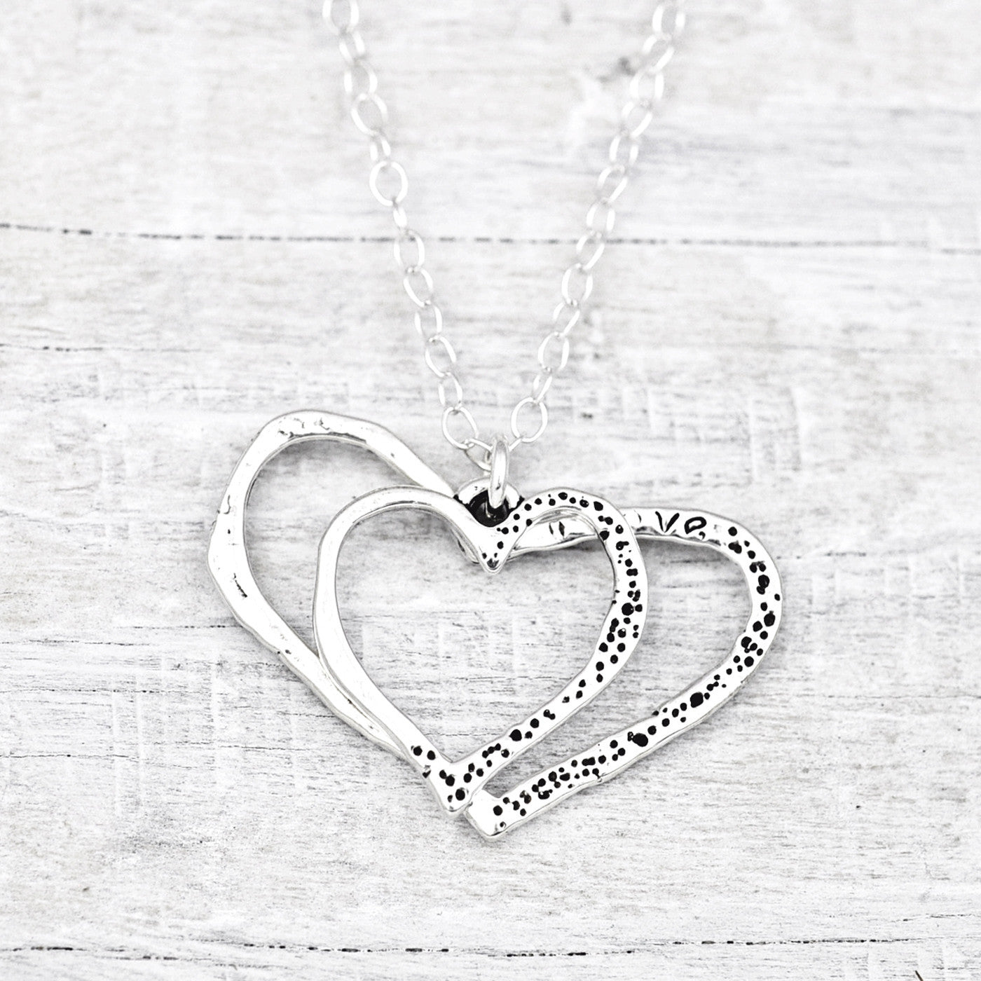 Inside My Heart Double Heart Necklace