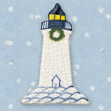 Large Lighthouse Ceramic Ornament