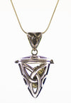 Sterling SIlver Moldavite Pendulum Pendant Necklace Real Moldavite