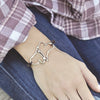 Hearts Entwined Leather Bracelet