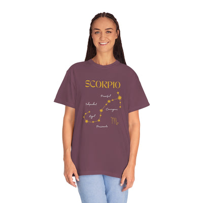 Scorpio Comfort Colors Constellation Shirt, Scorpio Gift, Scorpio Shirts, November Birthday, Scorpio, Scorpios, Constellation Shirt