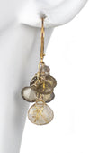 Hand Made Jewelry Rutilated Quartz, Smoky Quarts and Andalucite Necklace and Earring Set by Kristin Ford | Whisperingtree.net