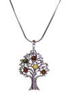 Baltic Amber (Joyful Stone) Sterling Silver Tree of LIfe Pendant