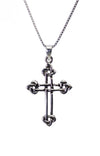 Sterling Silver Celtic Knot Cross on Italian Box Chain