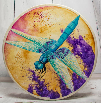 Handmade Dragonfly Totem Animal Spirit Drum 15 Inch