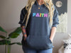 FAITH Grey and Dark Heather Sweatshirt, Faith Hoodie, Black Christian Hoodie, Navy Christian Hoodie, Christian Gift