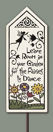 Garden Gifts Garden Plaque Garden Stake Inspirational Gifts Leave Room Garden Fairies Made in USA