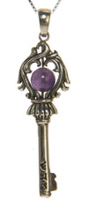 Key to Your Soul Health Pendant in Sterling Silver