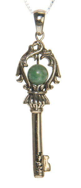 Spirituality Key Pendant in Sterling Silver