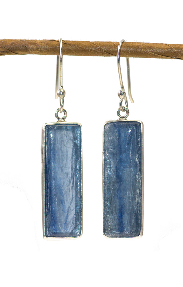 Kyanite Earrings in Sterling Silver