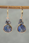 Manifestation Labradorite and Hematite Gold Kristin Ford Earrings