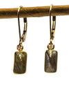 Labradorite and Peridot Handmade Gemstone Earrings by Kristin Ford