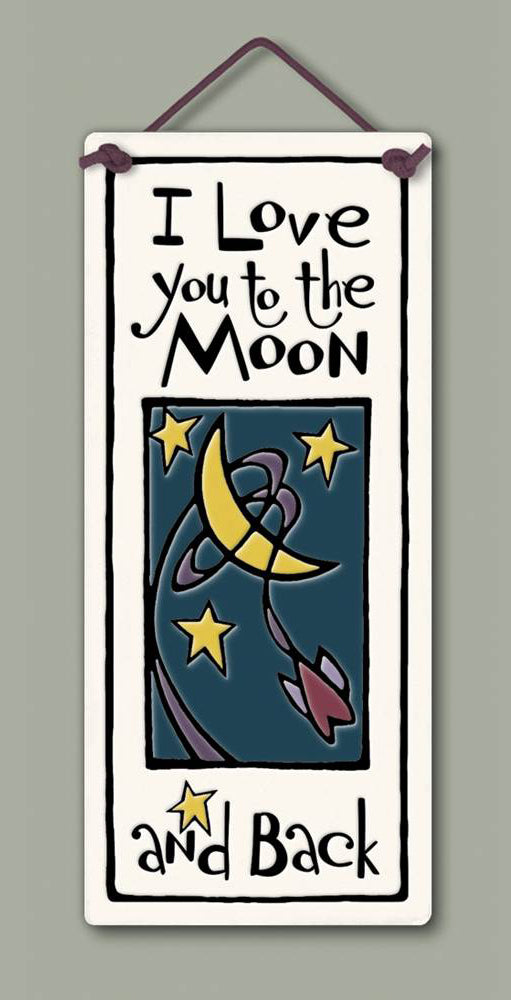 I Love You to the Moon and Back Wall Plaque