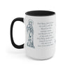 Hail Mary in English and Latin (Ave Maria), Black Mug, Virgin Mary, Hail Mary Prayer, Catholic Gift, Christian Gift