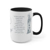 Hail Mary in English and Latin (Ave Maria), Black Mug, Virgin Mary, Hail Mary Prayer, Catholic Gift, Christian Gift