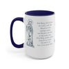 Hail Mary in English and Latin (Ave Maria), Navy Mug, Virgin Mary, Hail Mary Prayer, Catholic Gift, Christian Gift