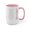 Hail Mary in English and Latin (Ave Maria), Pink Mug, Virgin Mary, Hail Mary Prayer, Catholic Gift, Christian Gift