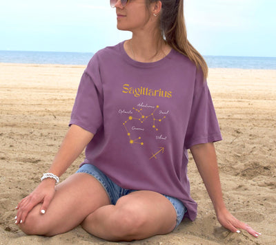 Sagittarius Comfort Colors Constellation Shirt, Sagittarius Gift, Scorpio Shirts, December Birthday, Sagittarius, Constellation Shirt