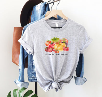 Tomatoes Gardening Tee Shirt, Vegetable Shirt, Garden Shirt, Garden Gift, Tomato Gardener Gift, Tomato Gardener Shirt