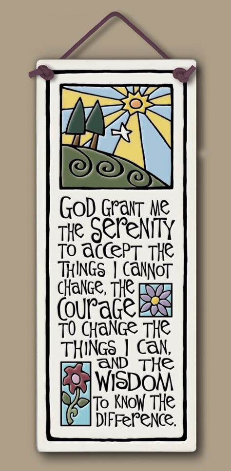 Serenity Prayer Gifts Wall Plaque Made in USA