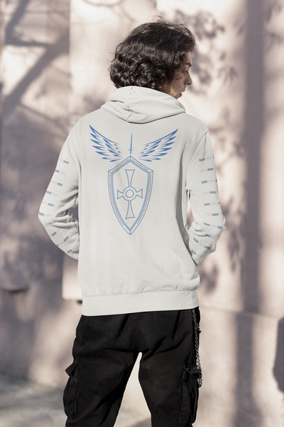 St. Michael the Archangel Zip Hoodie with St. Michael Prayer for Protection