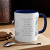 Hail Mary in English and Latin (Ave Maria), Navy Mug, Virgin Mary, Hail Mary Prayer, Catholic Gift, Christian Gift