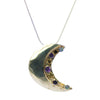 Crescent Moon Art Jewelry Pin Brooch Pendant | Whisperingtree.net